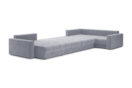 Диван п-образный тик-так Монарх серый