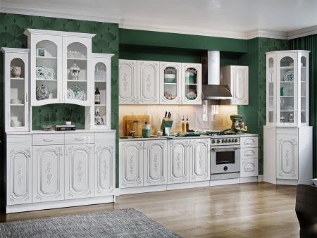 Набор (Кухонный Гарнитур Лиза-2 МДФ 2000 мм + Буфет 1400 мм + Буфет 800 мм)/Разные Цвета