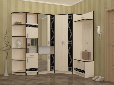 Прихожая Линкольн Вариант №2 ЛДСП (Ш-2220 х В-2200 х Г-600 мм)