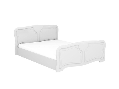 Кровать Настя МДФ 1400/1600 х 2000 мм/Белый Глянец