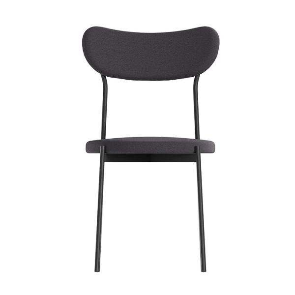 Комплект стульев Стивен (2 шт), черный велюр графитовый