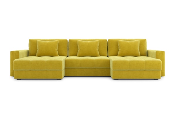 Диван п-образный тик-так Монарх М1О2 горчичный