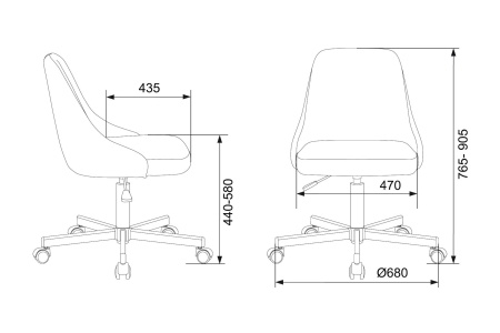 Кресло офисное Бюрократ CH-340M серое