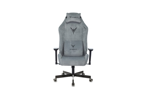 Кресло игровое Бюрократ Knight N1 серо-голубое