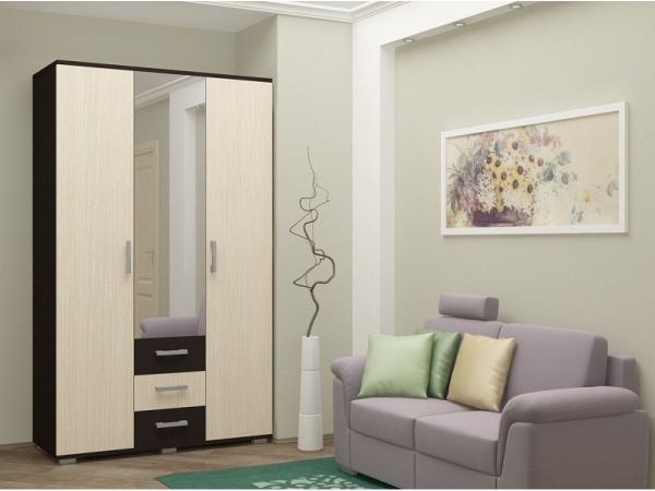 Шкаф №2 Ноктюрн-11 ЛДСП/Разные Цвета (Ш-1200 х В-2120 х Г-470 мм)