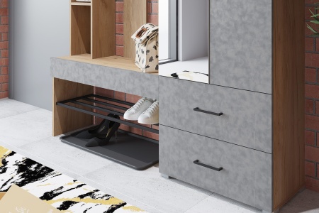 Прихожая Денди (Ш-1500 × В-2116 × Г-350 мм)/Разные Цвета